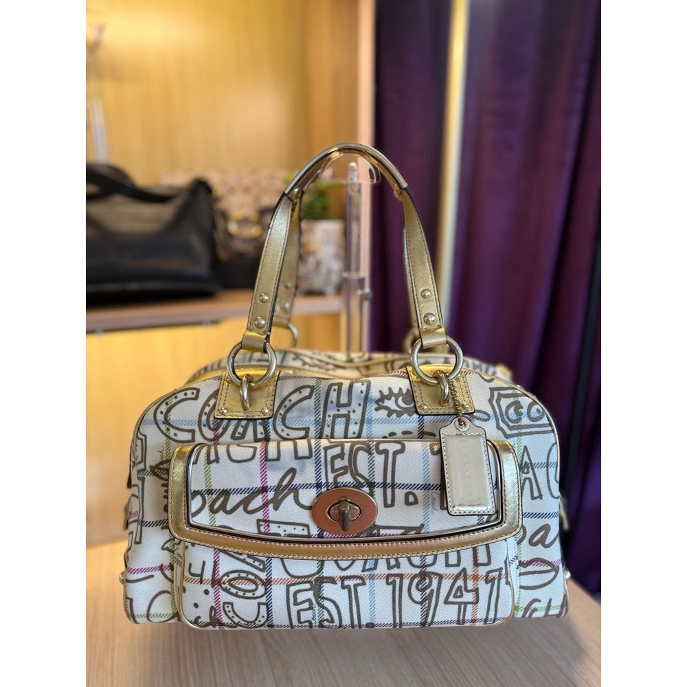 Coach Y2K Graffiti Tattersall Satchel 2009